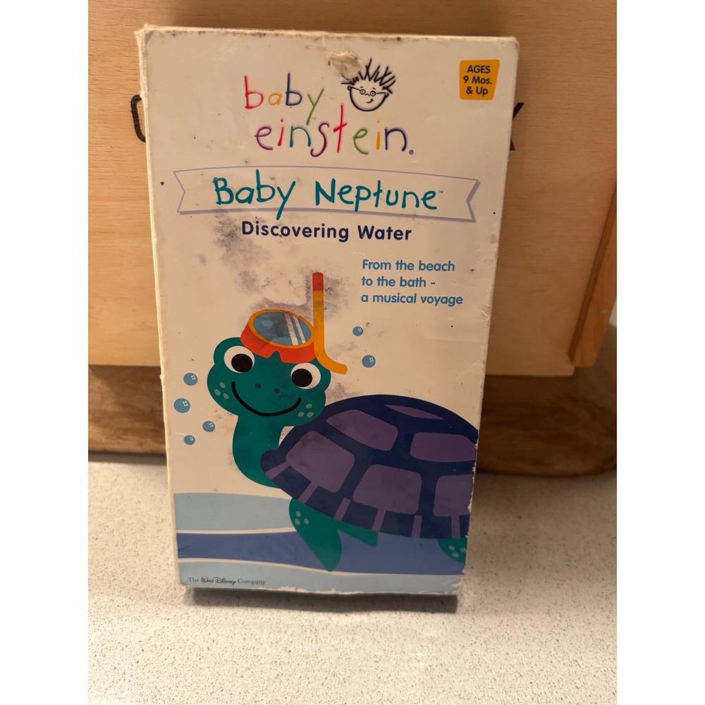 Baby Einstein Baby Neptune Discovering Water VHS 30172 Disney Musical Voyage